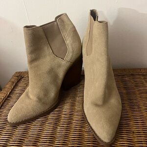 BP. Tan Suede Ankle Boots